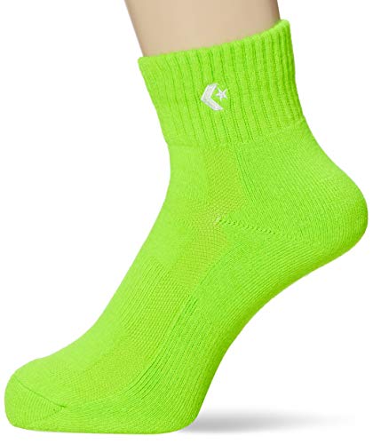 [コンバース] バスケ 靴下 試合/練習用 ソックス カラーアンクルソックス CB161003 ライム 23.0-25.0 cm