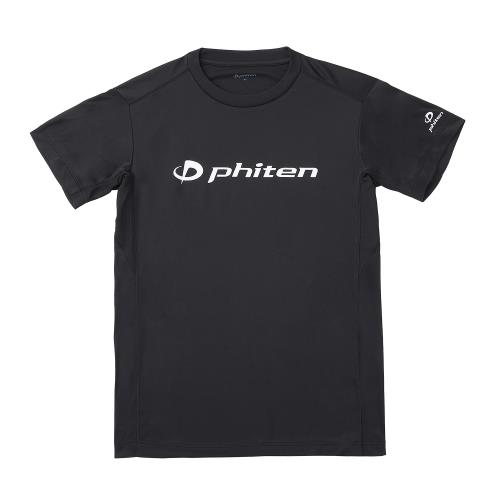 [ファイテン] Tシャツ RAKUシャツ ブラック/ホワイト M