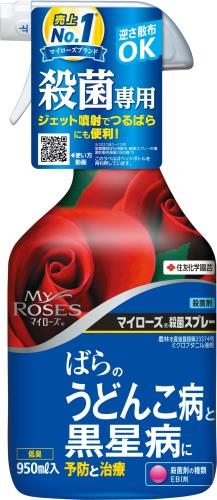 住友化学園芸 殺菌剤 マイローズ殺菌スプレー 950ml 園芸 バラ 薔薇 病気 うどんこ病