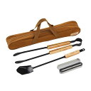 Coleman(コールマン) ボンファイアーツールセット 2000038864 アウトドア キャンプ バーベキュー BBQ 焚き火 ショベル 火ばさみ 火吹き棒 火おこし 収納ケース付き