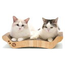 猫用 爪とぎ 猫壱 バリバリベッド M ライトブラウン