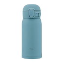 シームレスせん象印マホービン 水筒 360ml ワンタッチマグ 軽量コンパクト お手入れカンタン 保温・保冷 アクアグリーン SM-WS36-GM