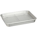 谷口金属 軽量で使いやすい バット トレー アミ付きセット 料理 24.2×18.3cm 5号 日本製 下ごしらえ 揚げ物 天ぷら