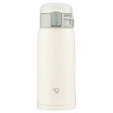 象印マホービン 水筒 360ml ワンタッチマグ 軽量コンパクト スタンダードタイプ 保温・保冷 ペールホワイト SM-SF36-WM