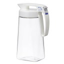 岩崎工業 ラストロウェア 冷水筒 1.6L シームレス ピッチャー 熱湯可 日本製 麦茶ポット 麦茶ボトル お茶ポット 水出しコーヒー 冷茶 ボトル 横置き 耐熱 広口 冷茶 ジャグ ホワイト K-1285 W