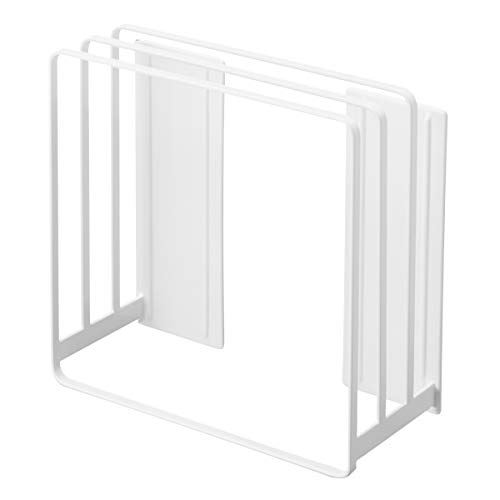 山崎実業(Yamazaki) 乾きやすいマグネット風呂蓋スタンド タワー ホワイト 約W26.5XD10.3XH25cm タワー 浮かせて収納 シャッタータイプも収納可 5085