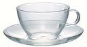 HARIO(ハリオ) 耐熱 ティーカップソーサー 230ml ティーカップ 電子レンジ・食洗器OK 日本製 TCSN-1T