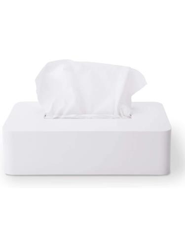 オーエ(Ohe) ABS樹脂 ティッシュケース 長方形 白 約縦24.5×横13×高さ7cm スマートホーム II ペーパーホルダー ティッシュボックス マグネット付き シンプル 日本製 [2]