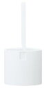 マーナ (marna) スマート トイレブラシ 収納 ケース付き ( ホワイト / スリム ) トイレ掃除 ブラシ ( コンパクト / 衛生的 ) トイレ W051W