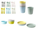 2018~ NEO NEW KALAS キッズ食器フルセット 36ピースセット プラスチック製 IKEA