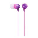 ソニー イヤホン MDR-EX15LP : カナル型 バイオレット MDR-EX15LP V