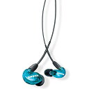 SHURE シュア イヤホン AONIC 215 有線 マイク付き SE215DYBL+UNI-A トランスルーセントブルー 高遮音性 ゲーム ゲーミング スペシャルエディション カナル型 ワイヤレス変換可(別売) MMCX リケーブル プロ仕様 低音強化 配信 音楽 オーディオリスニング レコーディング 録音