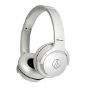 オーディオテクニカ ATH-S220BT WH ワイヤレスヘッドホン bluetooth 最大60時間再生 急速充電 低遅延モード マルチポイント対応 薄型 国内正規品 ATH-S220BT WH ホワイト