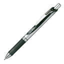 ぺんてる ボールペン ゲルインキ エナージェル ノック式 1.0mm シルバー軸 BL80-A 黒
