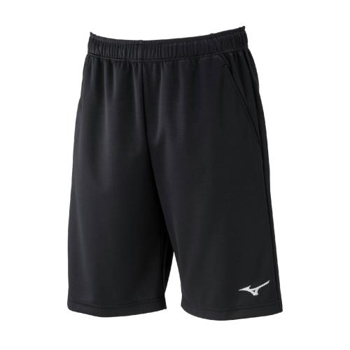 [ミズノ] トレーニングウェア ナビドライ ニットハーフパンツ 短パン 吸汗速乾 UV UPF15 現行モデル(32MDC190) メンズ ブラック/シルバー XL