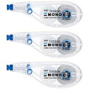 トンボ鉛筆 修正テープ 6mm MONO モノYS (ペン感覚で使える横引きタイプ) 使い切りタイプ 10m 3個 KCA-327 (CT-YS6×3)