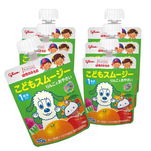 幼児のみもの こどもスムージー りんごとおやさい 70g×6本 常温保存可能 1歳頃から ベビーフード わんわん ワンワン