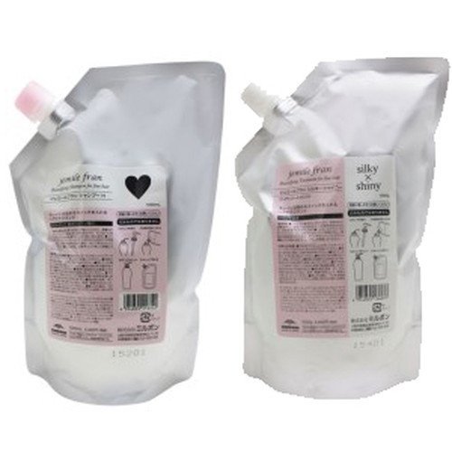 ミルボン ジェミールフラン シャンプー ハート H 1000ml + トリートメント シルキーシャイニー 1000g 詰替 セット ミルボン ジェミールフラン シャンプー ハート H 1000ml + トリートメント シルキーシャイニー 1000g 詰替 セット