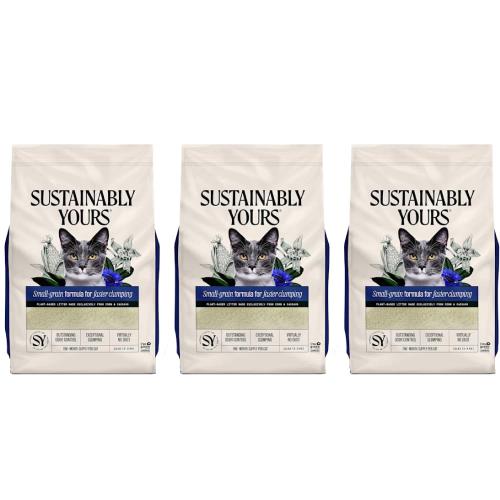 OFT サスティナブリーユアーズ MULTI-CAT Plus(small grain) 5.9kg×3個セット 獣医師推奨 猫砂 固まる ..