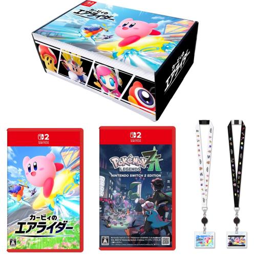 楽天ihpStoreオリジナルデザインBOX入りカービィのエアライダー -Switch2 Pokémon LEGENDS Z-A Nintendo Switch 2 Edition（ポケモン レジェンズ ゼットエー） -Switch2 特典 オリジナルネックストラップ（IDカードホルダー付き） 同梱