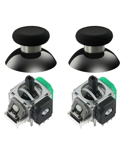 GuliKit ジョイスティック Xbox Series S/X コントローラーに対応 TMR電磁式 ドリフト対策 超スムーズ 交換修理パーツ 長寿命 温度安定性に優れる スティックキャップ2個付属