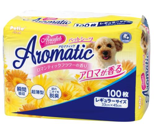 本体重量:1.55kg ペットの種類:犬・猫 本体サイズ(幅X奥行X高さ):15×33×21cm 原産国:中華人民共和国 ロマンティックフラワーの香り 超薄型でも瞬間吸収。ロマンティックフラワーの香りが尿のイヤなニオイをやわらげる。尿のニオイを脱臭。