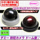防犯カメラ ダミーカメラ ドーム 屋内 乾電池 白 黒監視カ...