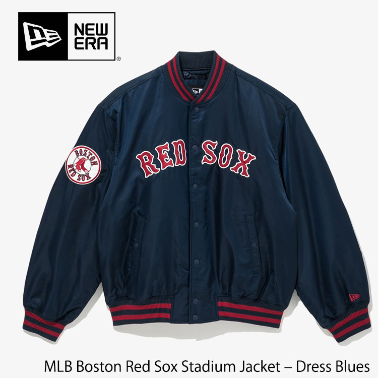 ニューエラ スタジャン NEW ERA スタジアムジャンパー MLB Boston Red Sox Stadium Jacket ? Dress Blu..