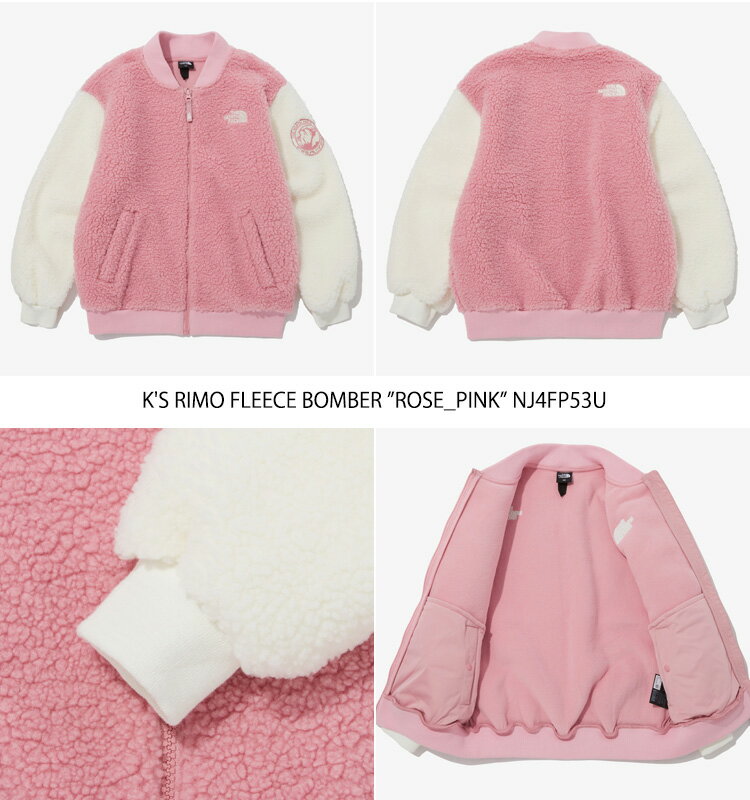 ノースフェイス フリース THE NORTH FACE 男の子 女の子 K'S RIMO FLEECE BOMBER キッズ リモ フリース ボンバー LILAC ライラック LIGHT BEIGE ライトベージュ ROSE_PINK ローズピンク NJ4FP53T/U ウェア【中古】未使用品