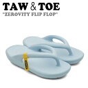 トー&トー サンダル メンズ レディース TAW&TOE ZEROVITY FLIP FLOP ゼロビティ フリップ フロップ BABY BLUE ベビーブルー...