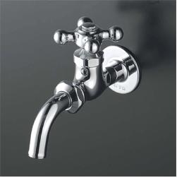 KVK水栓金具 【K11C】吐水口回転形水栓 レトロピアンハンドル〔GA〕