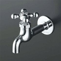 KVK水栓金具【K2C】胴長横水栓 レトロピアンハンドル〔GA〕