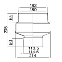 INAX/LIXIL 簡易水洗便器 ニュートイレーナF【BT-8R】専用便槽部品 無臭便槽用接続ソケット〔EJ〕 その1