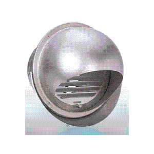 西邦工業【SFXD200MC】同芯ガラリ型・ワイド水切り付・防火ダンパー付外壁用アルミ製換気口・セルフード〔HF〕