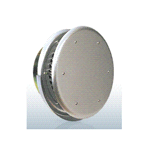 西邦工業【SXBD100M】ガラリ型・水切り付・フラットカバー付・防火ダンパー付外壁用アルミ製換気口〔HF〕