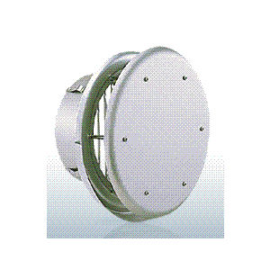 西邦工業【SXTB125M】縦ガラリ型・水切り付・フラットカバー付外壁用アルミ製換気口〔HF〕