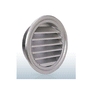 西邦工業【SXL225】ガラリ型・大口径外壁用アルミ製換気口・フラットグリル〔HF〕
