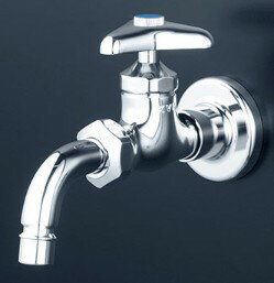 KVK 水栓金具【K111BJ】送り座付吐水口回転形水栓〔GA〕