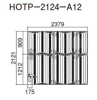 あいあいショップさくらの●ダイキン 床暖房パネル(床材分離型)【HOTP-2124-A12】ほっとぴあ Aシリーズ〔EA〕｜アングル2