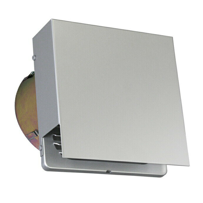 西邦工業 【KXUD75C】角型フラットフード 防火ダンパー付 外壁用アルミ製換気口〔HF〕