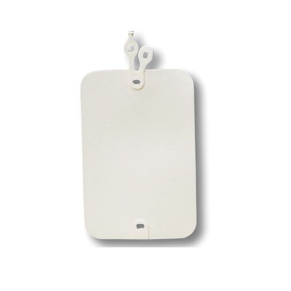 未来工業 【KFY-4570LW】白 角形 ワンタッチカラーエフ (プラスチック製・線名札) 45×70mm 長さ200mm 1..