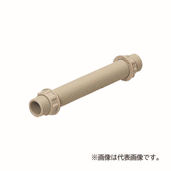 未来工業 【CDP-16S】全ネジパイプ 全長160mm 呼びG1/2 自己消火性樹脂製(ねじパイプ)
