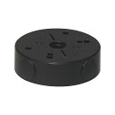 未来工業 【POW-130CK】ブラック ポリ台 (照明器具取付用プラスチック絶縁台) 適合コネクタサイズ14、16、22 (穴:φ26.5)