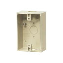 未来工業 【PVR22-BC1AJ】ベージュ 露出スイッチボックス (防水コンセント用) VE16・22用 側面穴径φ27×1 スリーブ・キャップ付