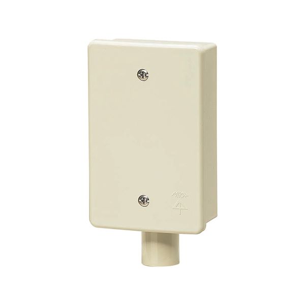 未来工業 【SW1-16PJ】ベージュ 露出スイッチボックス (カブセ蓋付) VE14・16用 (1方出) スリーブ付