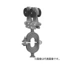 未来工業 【CK-55WF34】ケーブルカッシャー ハンガーレール用 (フジ(トラックレール)3号・4号用) 50WF34型 φ20~φ35用 吊り数2