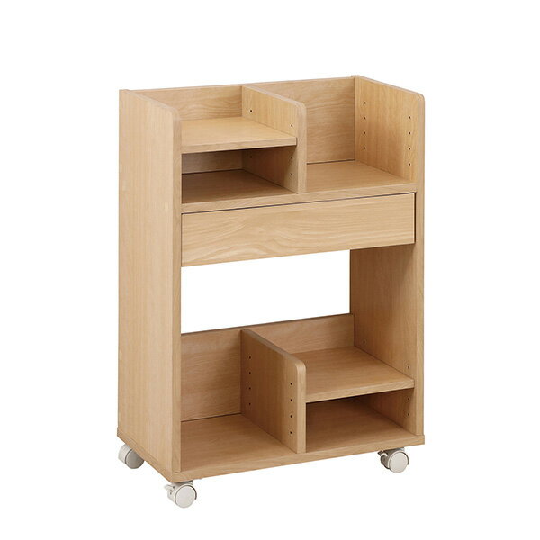 ###⊥クロシオ 【79865】(4954877798651) ナチュラル シンプルランドセル収納ワゴン 組立式