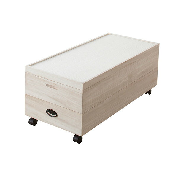 ●⊥クロシオ 【94100】(4954877941002) 総桐衣裳ケース 2段キャスター付 完成品