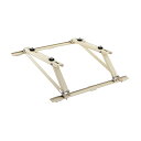####バクマ工業 【B-YT-L】室外ユニット用据付架台 傾斜屋根用架台 塗装仕上げ W=70〜700 D=200〜420〔HE〕