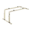 ####バクマ工業 【B-YAT3】室外ユニット用据付架台 屋根直角置用架台 塗装仕上げ W=200〜700 D=70〜550〔HE〕